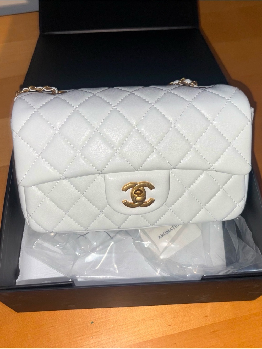 White Chanel Quilted Shoulder Bag